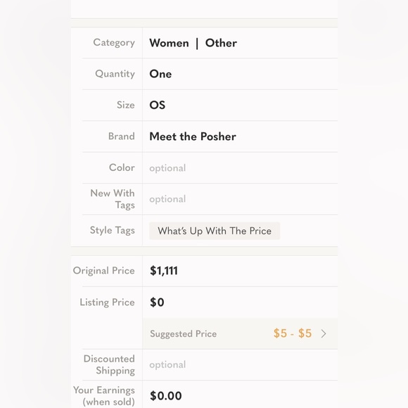 Dear Poshmark, why put a price on people?  (See photo above) - Picture 5 of 5
